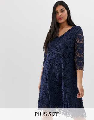 navy shift dress plus size