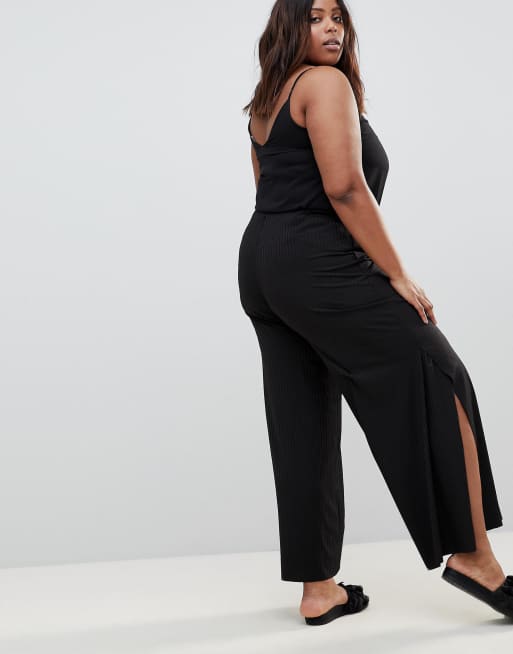 Junarose Pleated Wide Leg Trouser With Side Split, 2 of 4