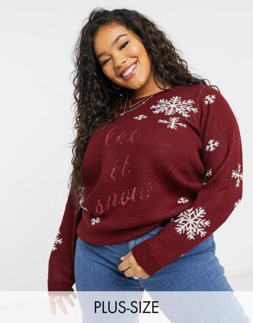 Asos plus outlet size christmas jumper