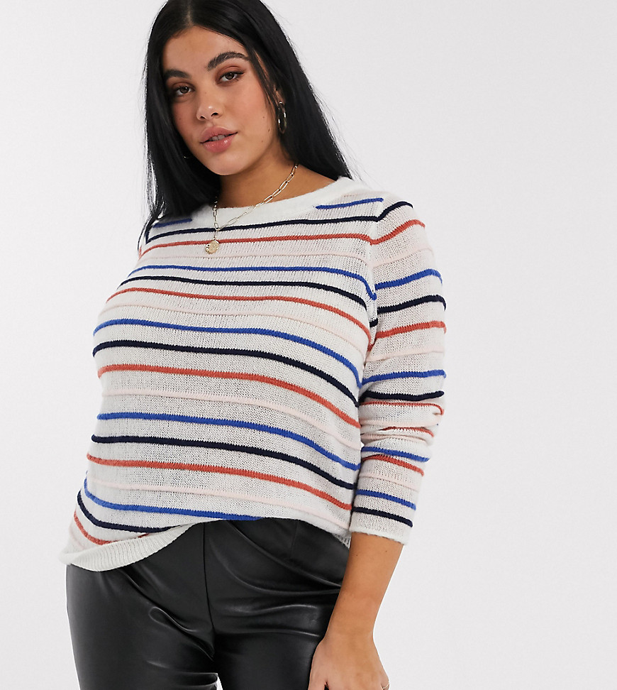 Junarose Stripe Sweater In Multi