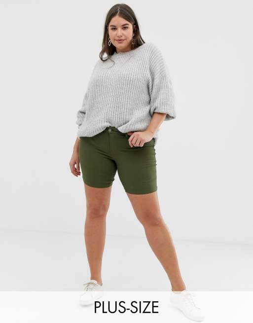 Junarose – Szorty capri z denimu