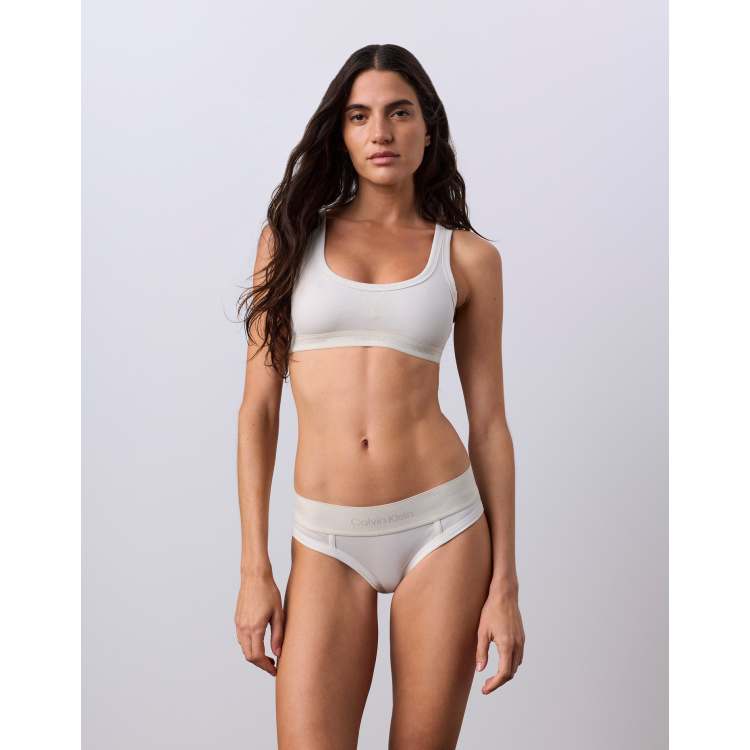 Jung Kook for Calvin Klein bralette in off-white | ASOS