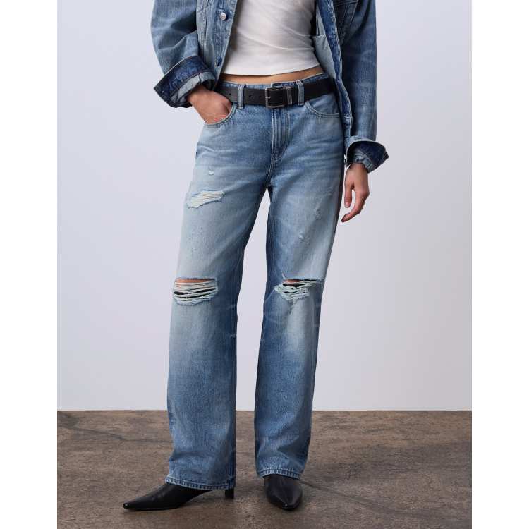 Jung Kook for Calvin Klein – Gerade geschnittene Jeans im Stil der