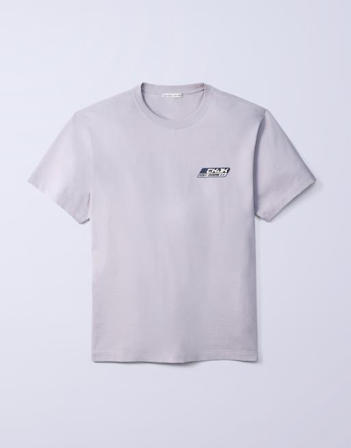 Jung Kook for Calvin Klein racing badge graphic T-shirt in light