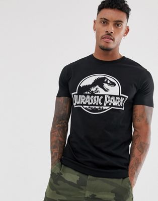 Jurassic Park t-shirt fra ASOS DESIGN-Sort