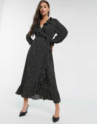 image maxi wrap dress just female