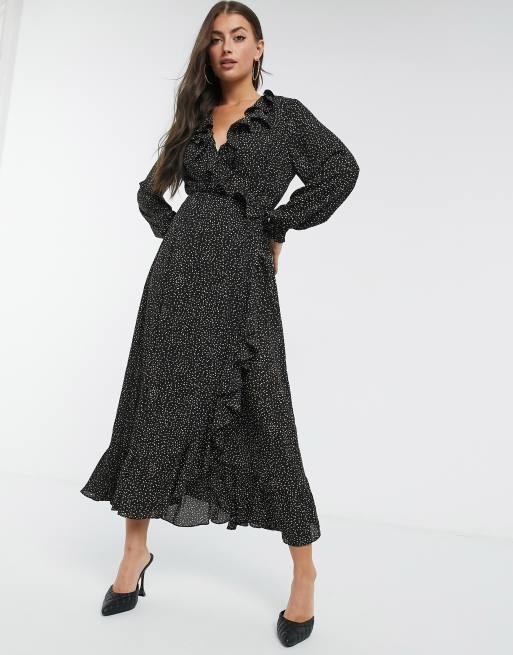 Image maxi wrap on sale dress just female