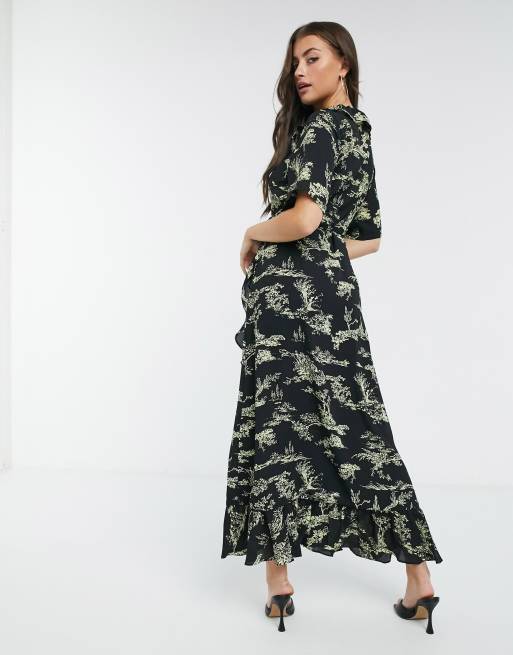 Image maxi wrap on sale dress just female