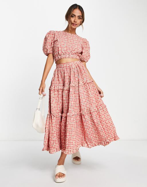 Run away with me embroidered midi dress clearance