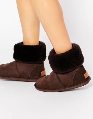 sheepskin slipper boots