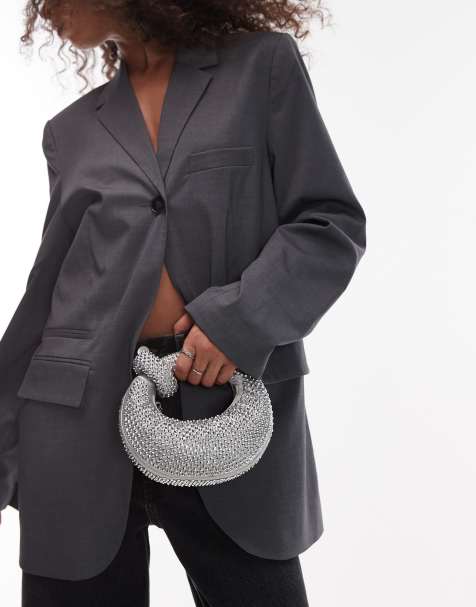 JW PEI Abacus embellished grab bag in silver - view 1