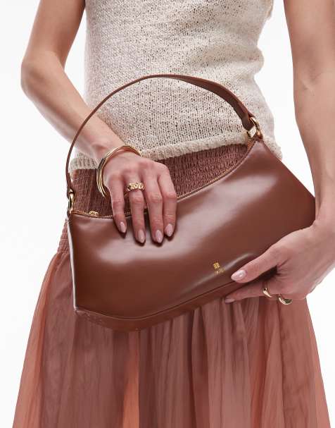 JW PEI – Abgerundete Schultertasche in Braun - view 1