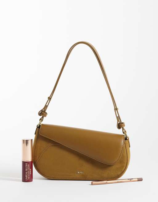 JW PEI Addisyn faux-suede panel shoulder bag in olive, 2 of 4