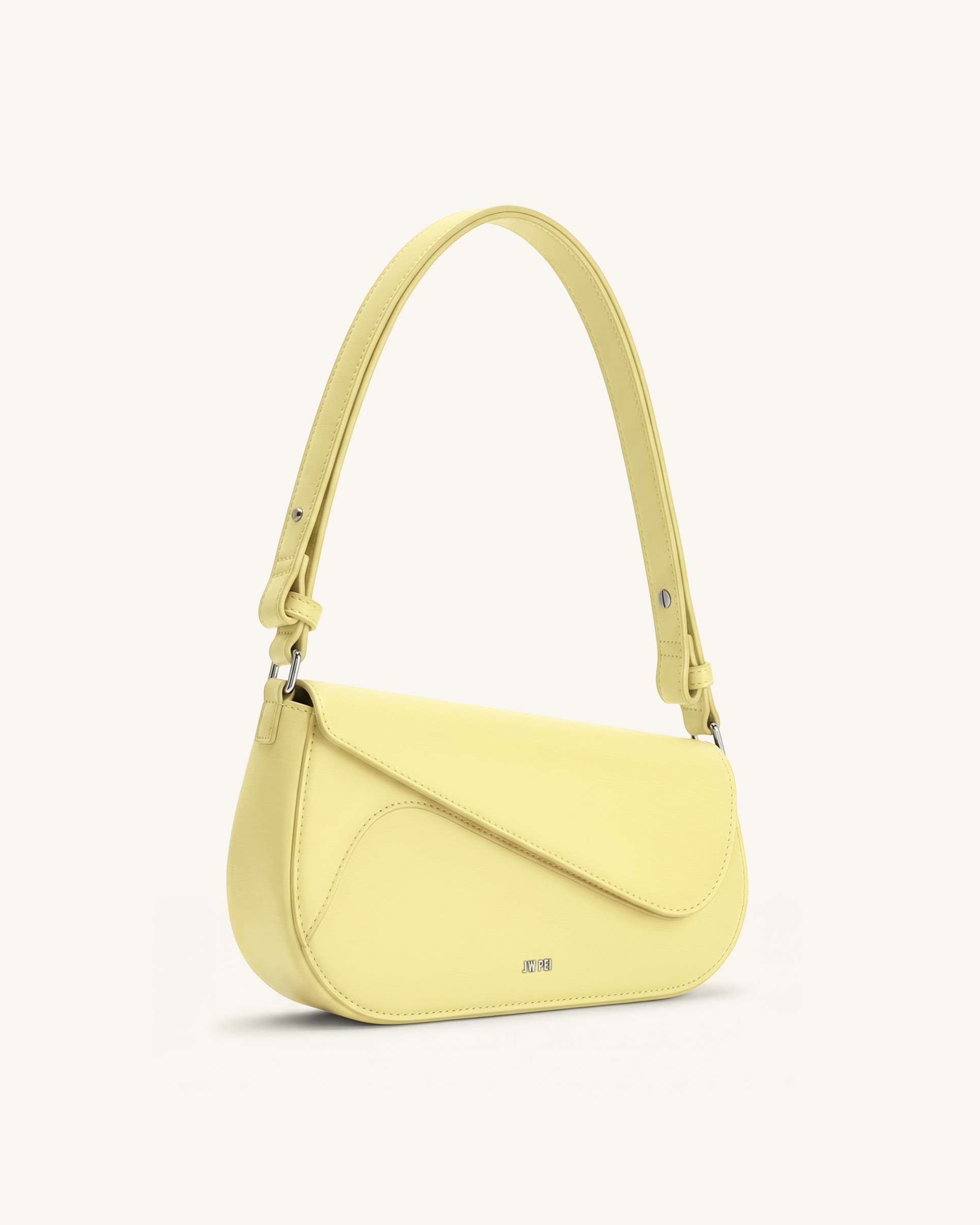 JW PEI Addisyn Schultertasche in Buttergelb