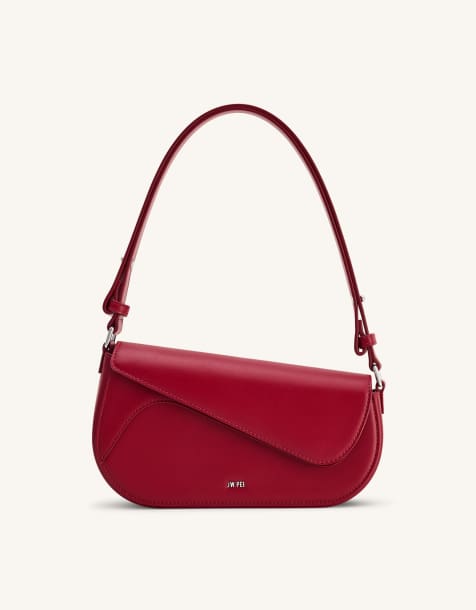 JW PEI Addisyn shoulder bag in deep claret red - view 1