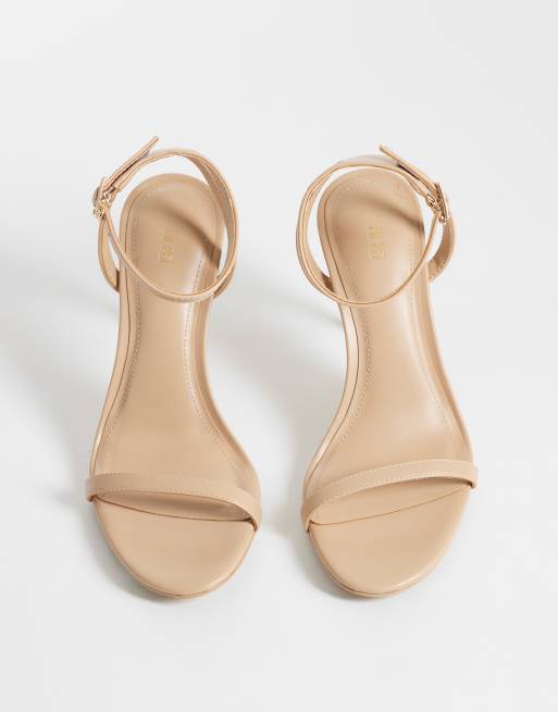 JW PEI – Alivia – Sandaletten in Khaki mit goldfarbenem Metallabsatz, 2 von 4