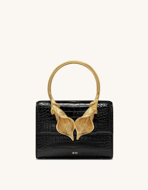 JW PEI Astrid Lili top handle bag in black and gold - view 1
