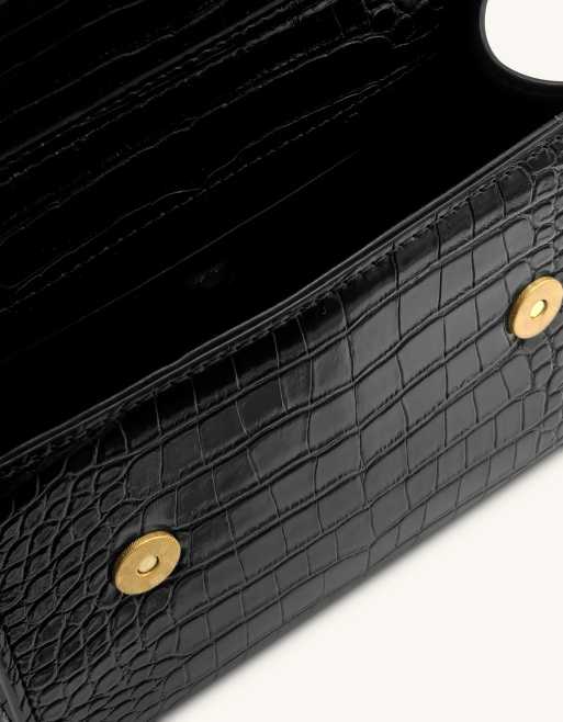 JW PEI Astrid Lili top handle bag in black and gold, 3 of 4