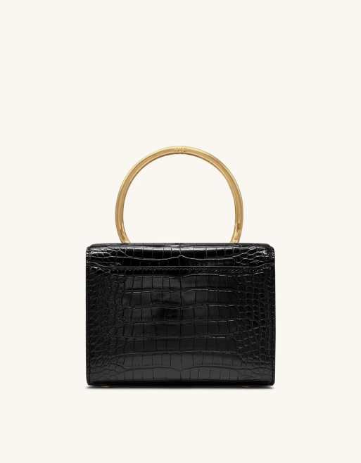 JW PEI Astrid Lili top handle bag in black and gold, 4 of 4