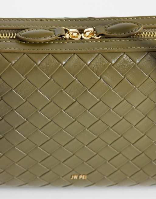 JW PEI Aveline sac porté épaule tissé vert olive, 3 de 4