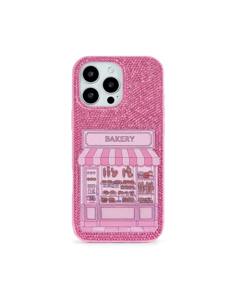 JW PEI bakery embellished phone case in pink - view 1