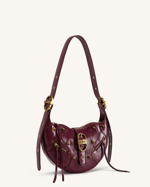 JW PEI - Bolso de hombro Tessa en burdeos, 2 de 4