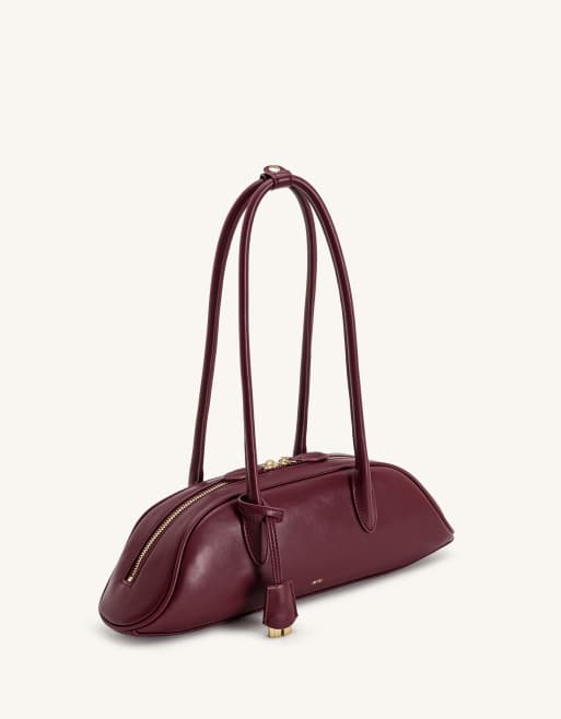 JW PEI - Bolso de hombro Zora en rojo granate oscuro, 2 de 4
