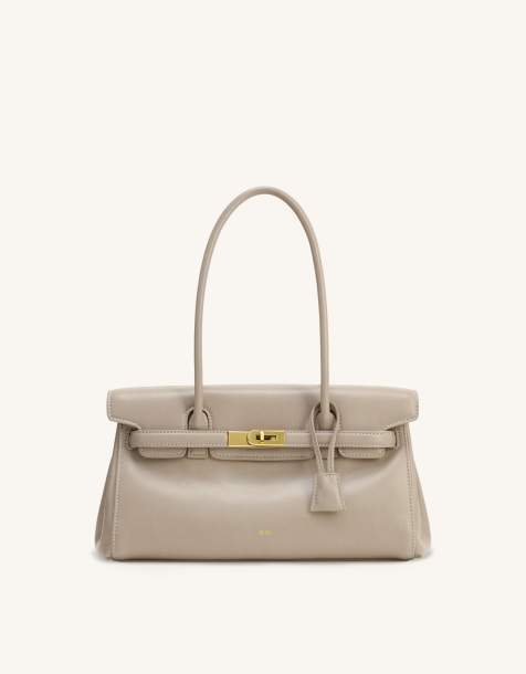 JW PEI - bolso tote Yara en ante sintético gris albaricoque - view 1