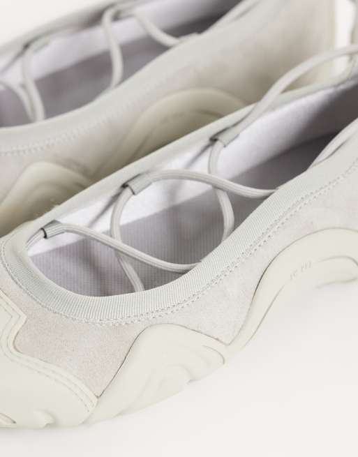 JW PEI - Caitlin - Baskets style ballerines à lacets - Gris, 3 de 4