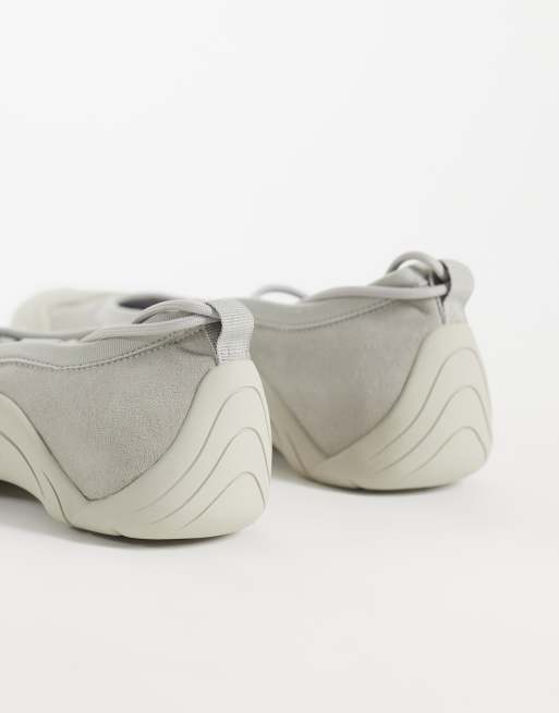 JW PEI Caitlin lace-up ballet sneakers in grey, 4 of 4