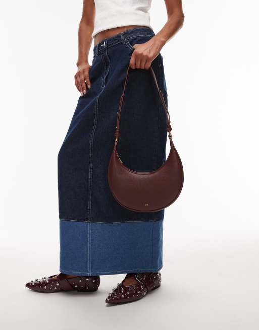JW PEI - Carly - Bordeauxrød saddeltaske med crossbody-strop, 2 af 5