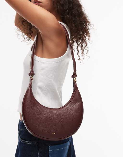 JW PEI - Carly - Bordeauxrød saddeltaske med crossbody-strop, 4 af 5