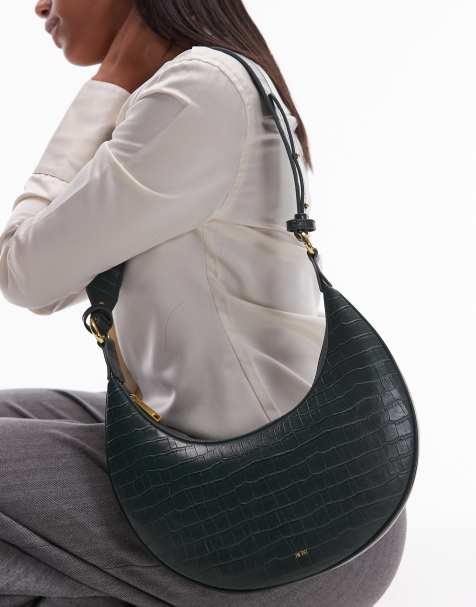 JW PEI - Carly - Borsa a tracolla stile bisaccia verde scuro - view 1