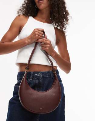 JW PEI - Carly - Saddle Bag zum Umhängen in Burgunderrot