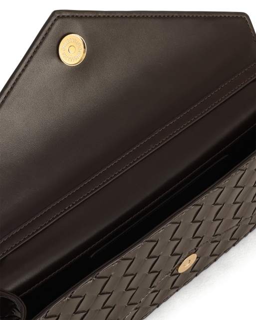 JW PEI Celeste clutch bag in brown weave, 2 of 4