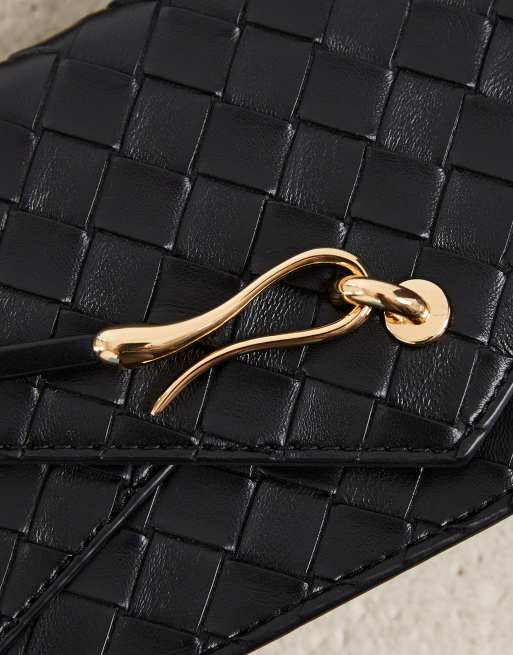JW PEI Celeste pochette intrecciata nera, 2 di 4