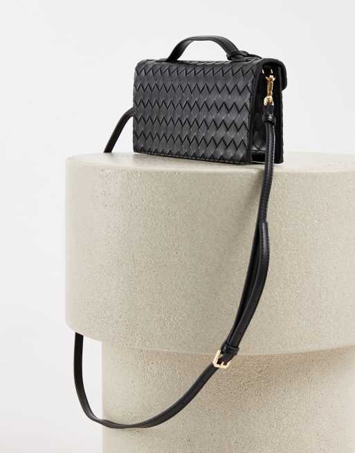 JW PEI Celeste pochette intrecciata nera, 4 di 4