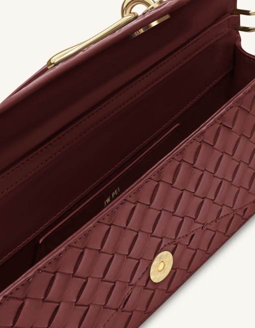 JW PEI Celeste vævet clutch i burgundy, 2 af 4