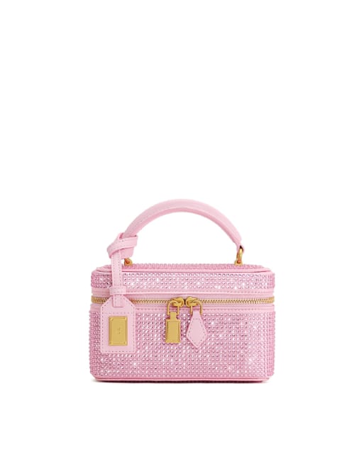 JW PEI Cleo handväska med topphandtag i rosa kristall, 1 av 4