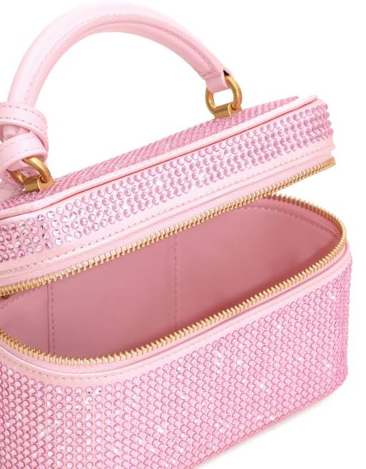 JW PEI Cleo handväska med topphandtag i rosa kristall, 4 av 4