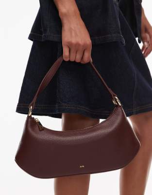 JW PEI JW PEI Curved shoulder bag in burgundy-Red