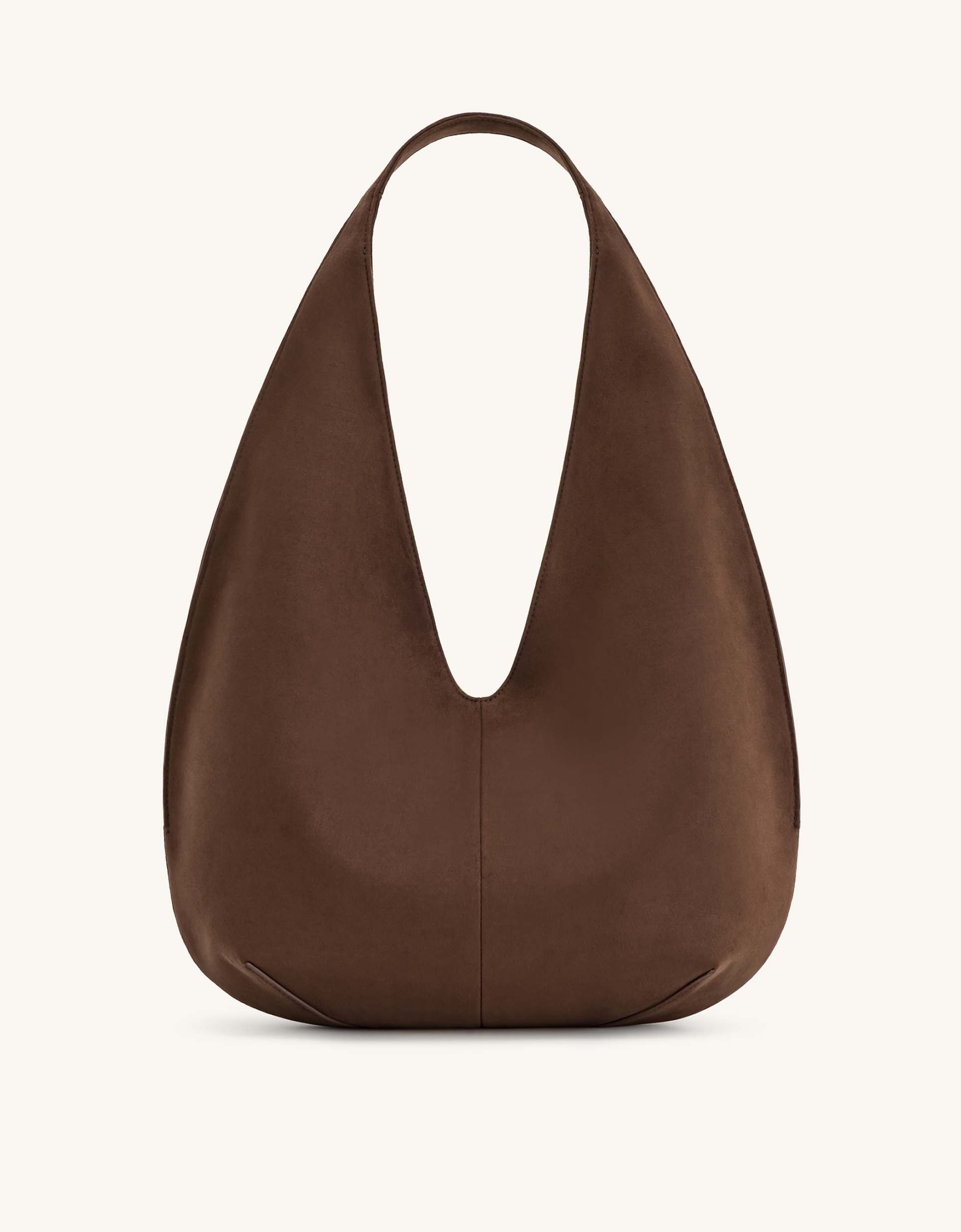 jw pei dara faux suede bag in mocha brown