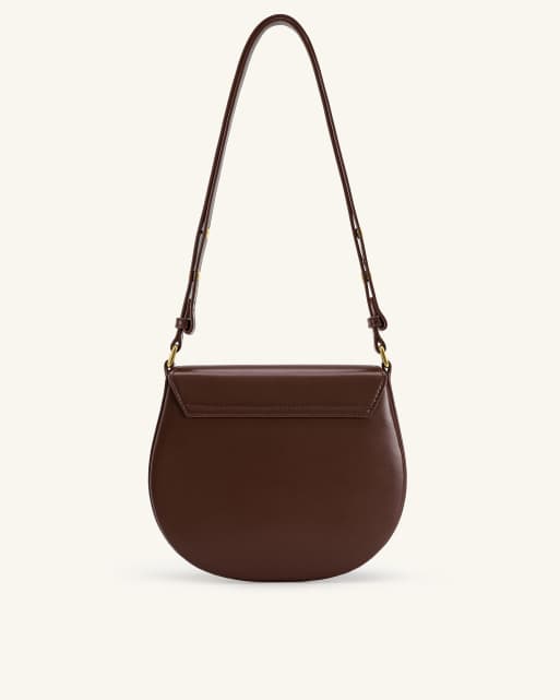 JW PEI Diana cross body saddle bag in brown, 4 of 4