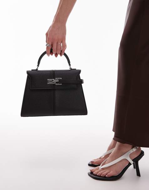 JW PEI Elise large top handle  bag in black - view 1