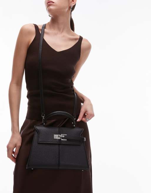 JW PEI Women's Elise Top Handle Bag - Black: Handbags