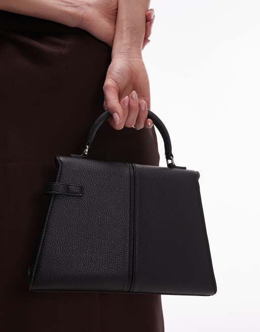 JW PEI Elise large top handle bag in black | ASOS