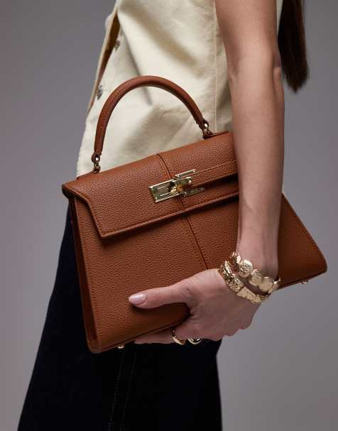 JW PEI Elise large top handle  bag in brown - view 1