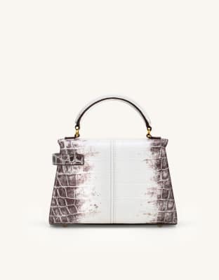 JW PEI Elise top handle bag in white croc | ASOS