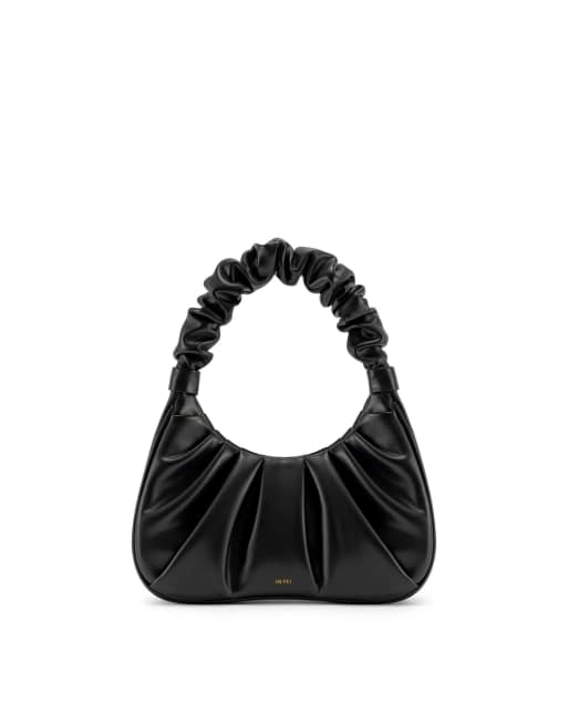 JW PEI - Gabbi - Borsa a mano nera arricciata, 5 di 5
