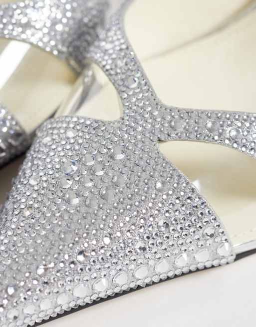 JW PEI Haidi pointed toe crystal pumps in silver, 2 of 4